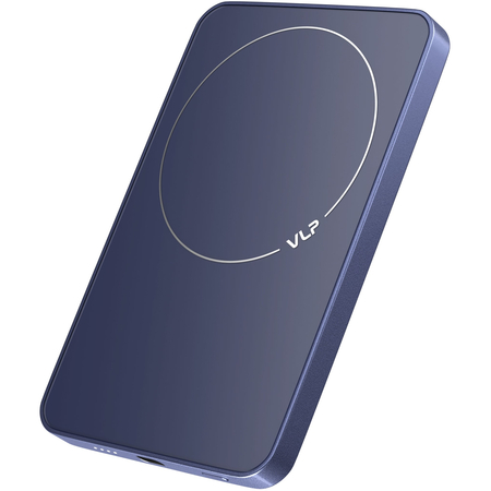 Внешний аккумулятор VLP Diamond Energy MagSafe, Qi2, 5000 mAh, 3A, USB-C, темно-синий