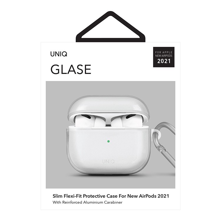 Чехол для AirPods 3 UNIQ Glase Glossy Clear, картинка 4