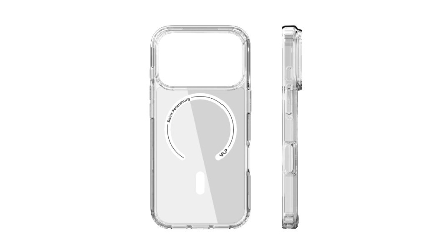 Чехол для iPhone 17 Pro VLP Lite Air Case c MagSafe, прозрачный, картинка 3