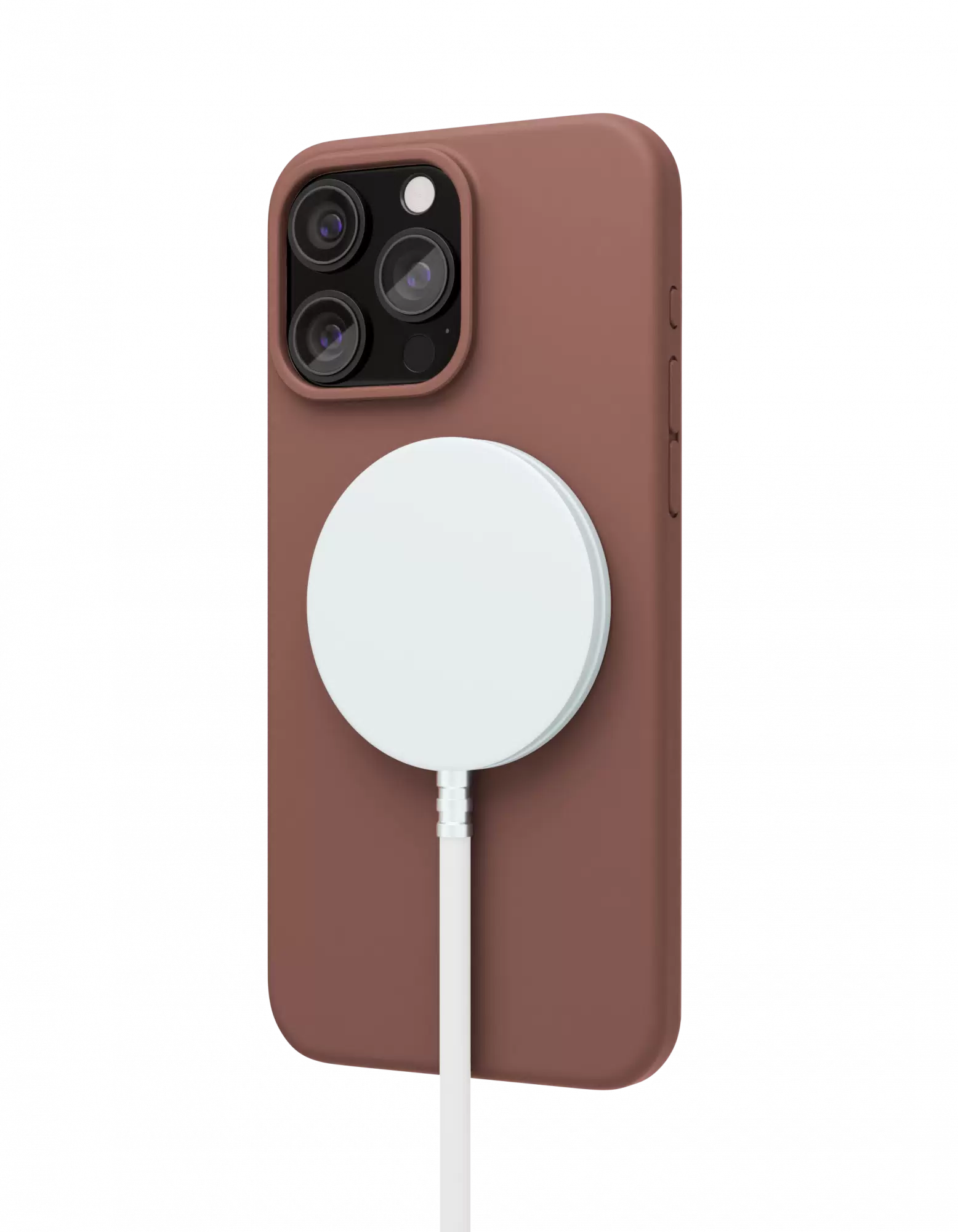 Чехол для iPhone 15 Pro Max VLP Aster Case c MagSafe, моккачино, картинка 4