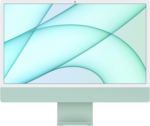 Моноблок Apple iMac 24" (2021) Retina 4,5K MGPH3 Green (M1 8Core CPU, 8Core GPU/8Gb/256SSD), картинка 1
