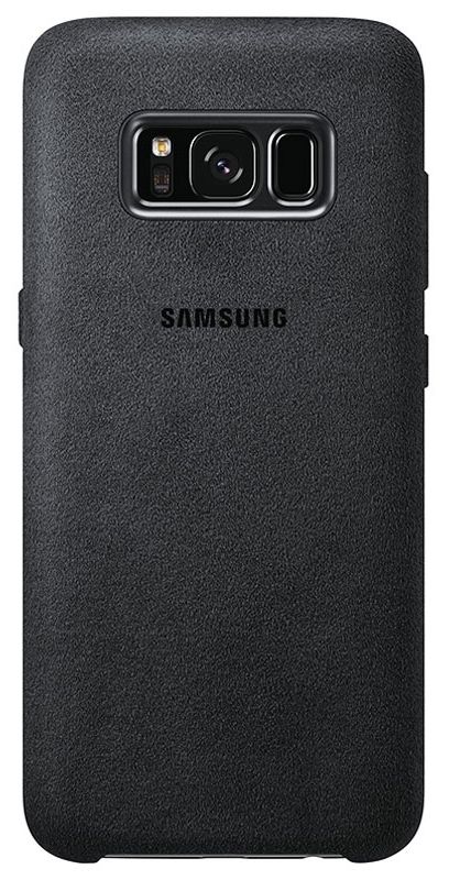 Чехол  Samsung Galaxy S8+ Alcantara Cover - Dark Gray, слайд 1