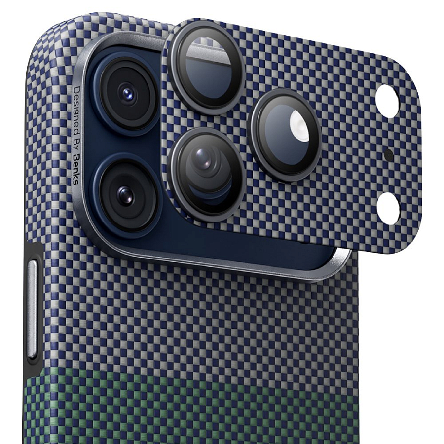 Защитное стекло для камеры iPhone 17 Pro Max Benks ArmorWarrior, Green