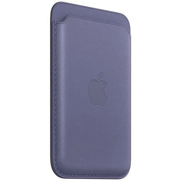 Чехол-бумажник Leather Wallet c MagSafe для iPhone, лавандовый
