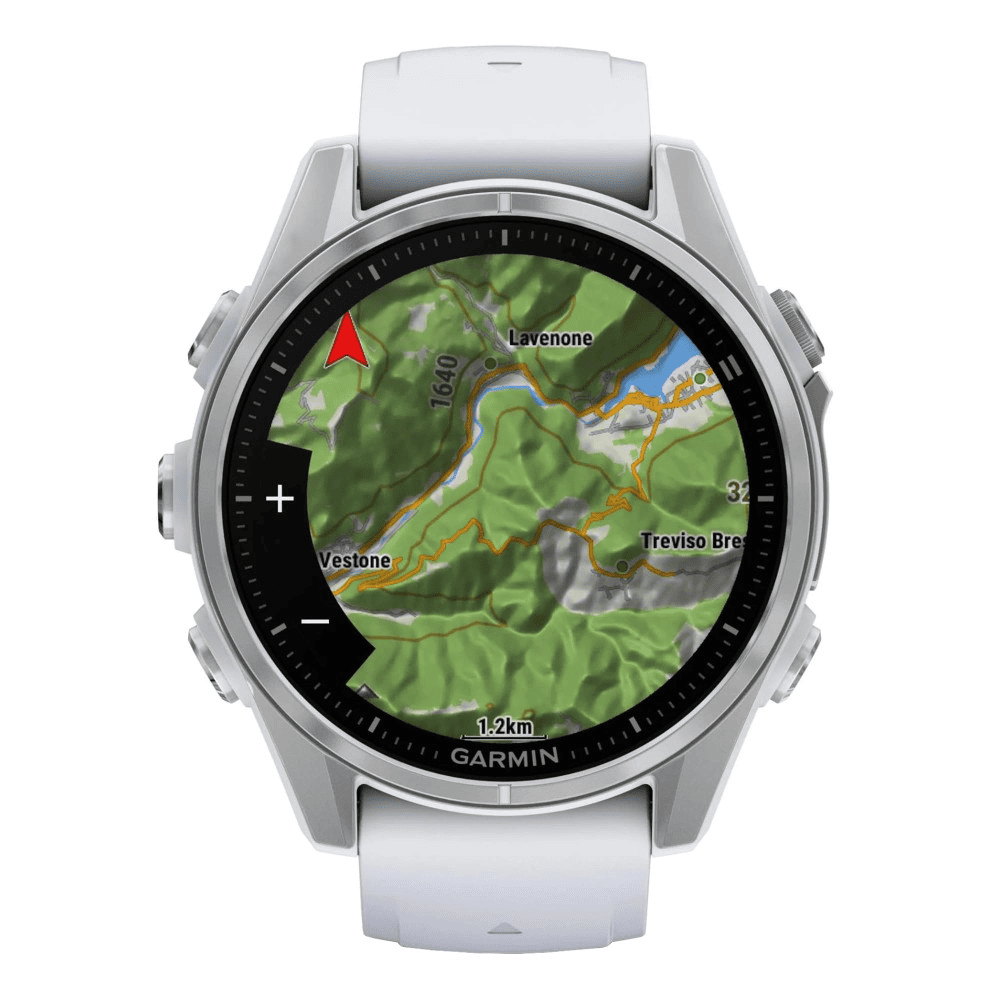 Умные часы Garmin Fenix 8 43mm Amoled Silver with Whitestone Silicone Band , картинка 3
