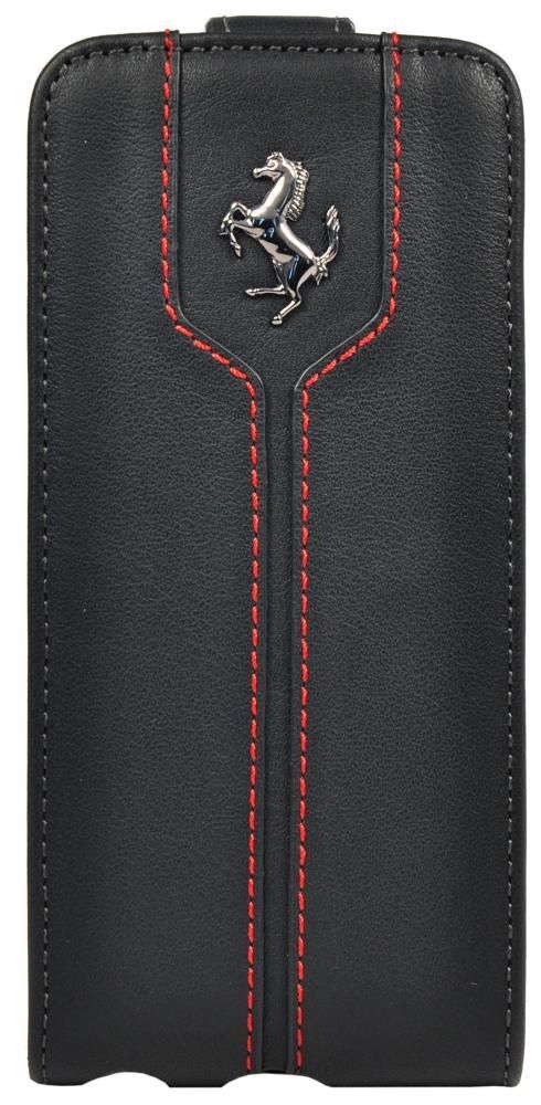 Чехол Ferrari iPhone 5S/SE Flip Montecarlo - Black