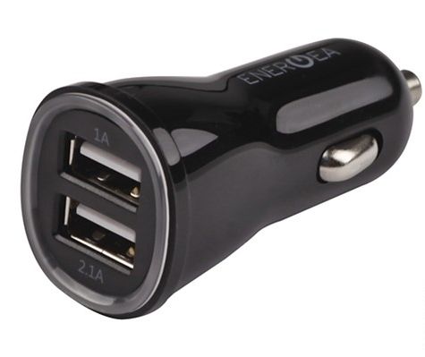 Автомобильное ЗУ EnergEA АЗУ Compact Drive 2 USB 3.1A - Black