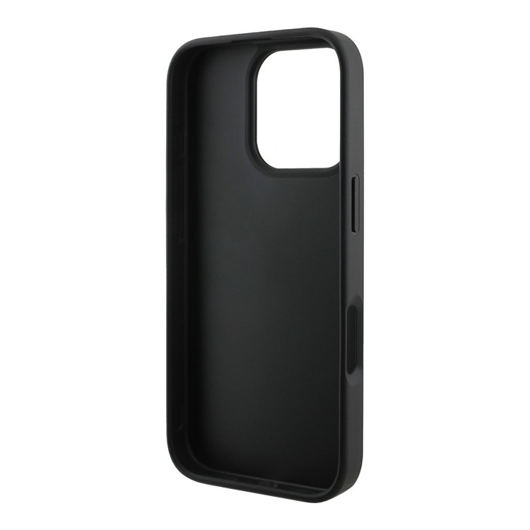 Чехол для iPhone 16 Pro Max KARL LAGERFELD Liquid Glitter NFT Karl Ikonic Hard Transparter/Black, картинка 4