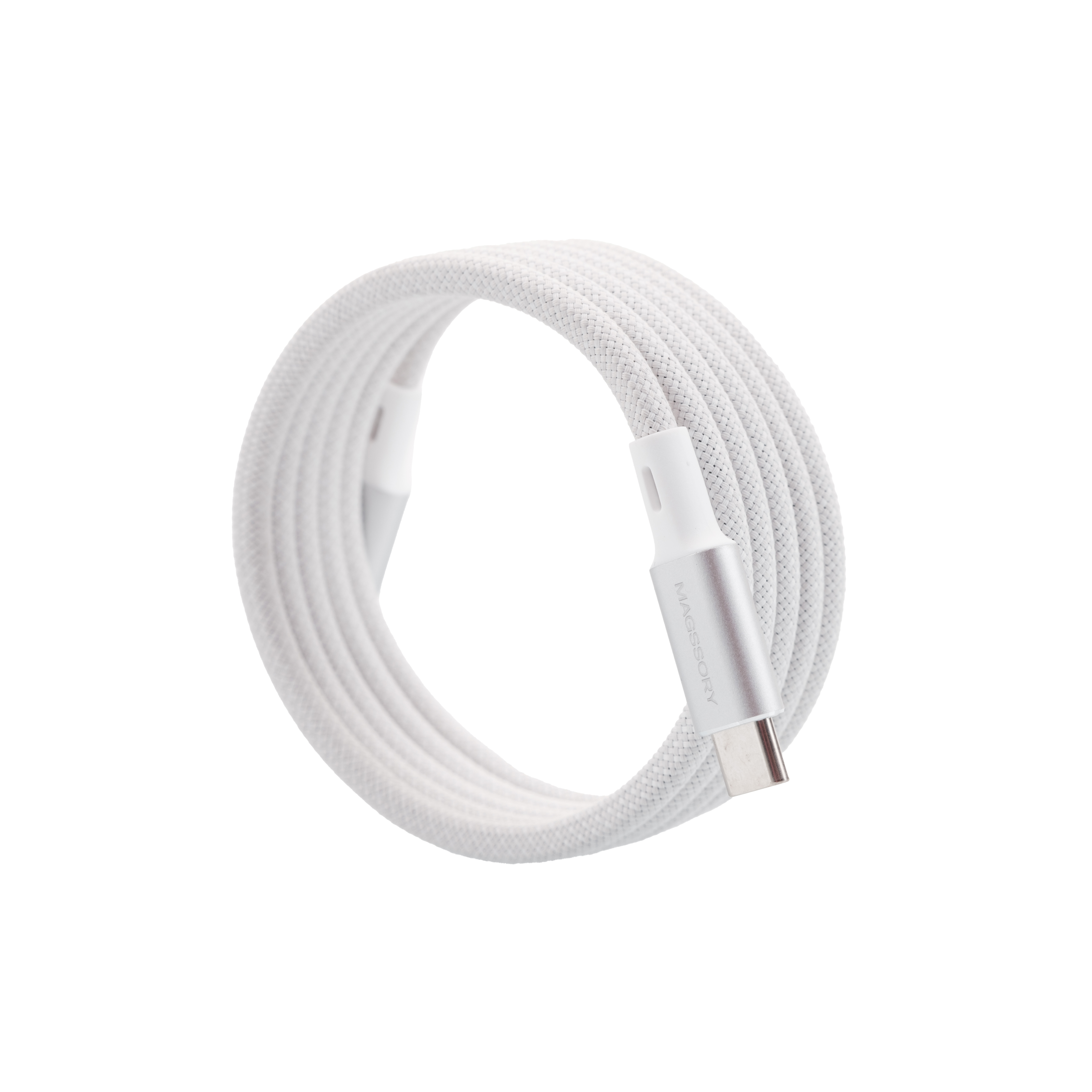 Магнитный кабель Magssory 60W USB-C, 1,2м, White