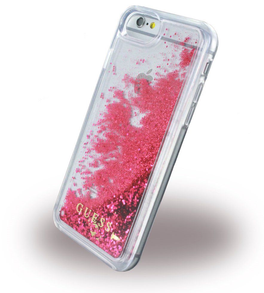 Чехол Guess iPhone 7 Liquid Glitter Hard  Pink, картинка 2