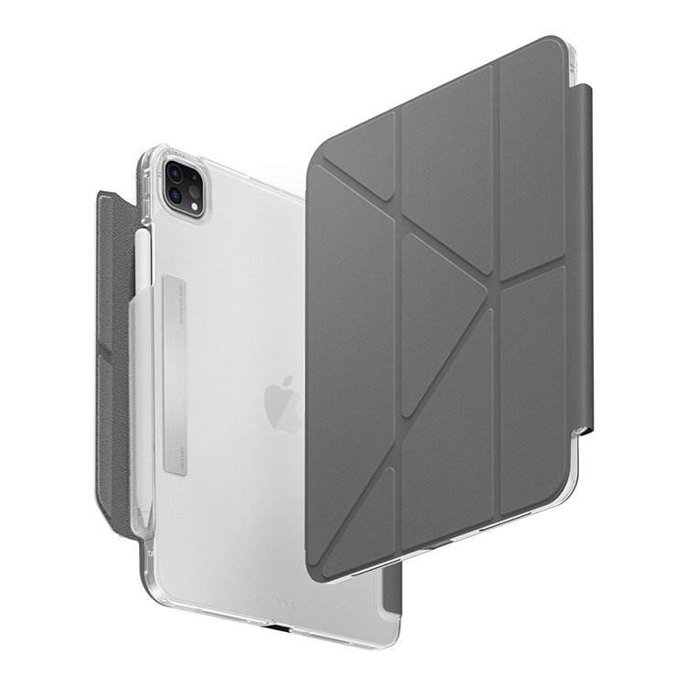 Чехол для iPad Pro 13 UNIQ Camden Click Rhino Grey, картинка 3