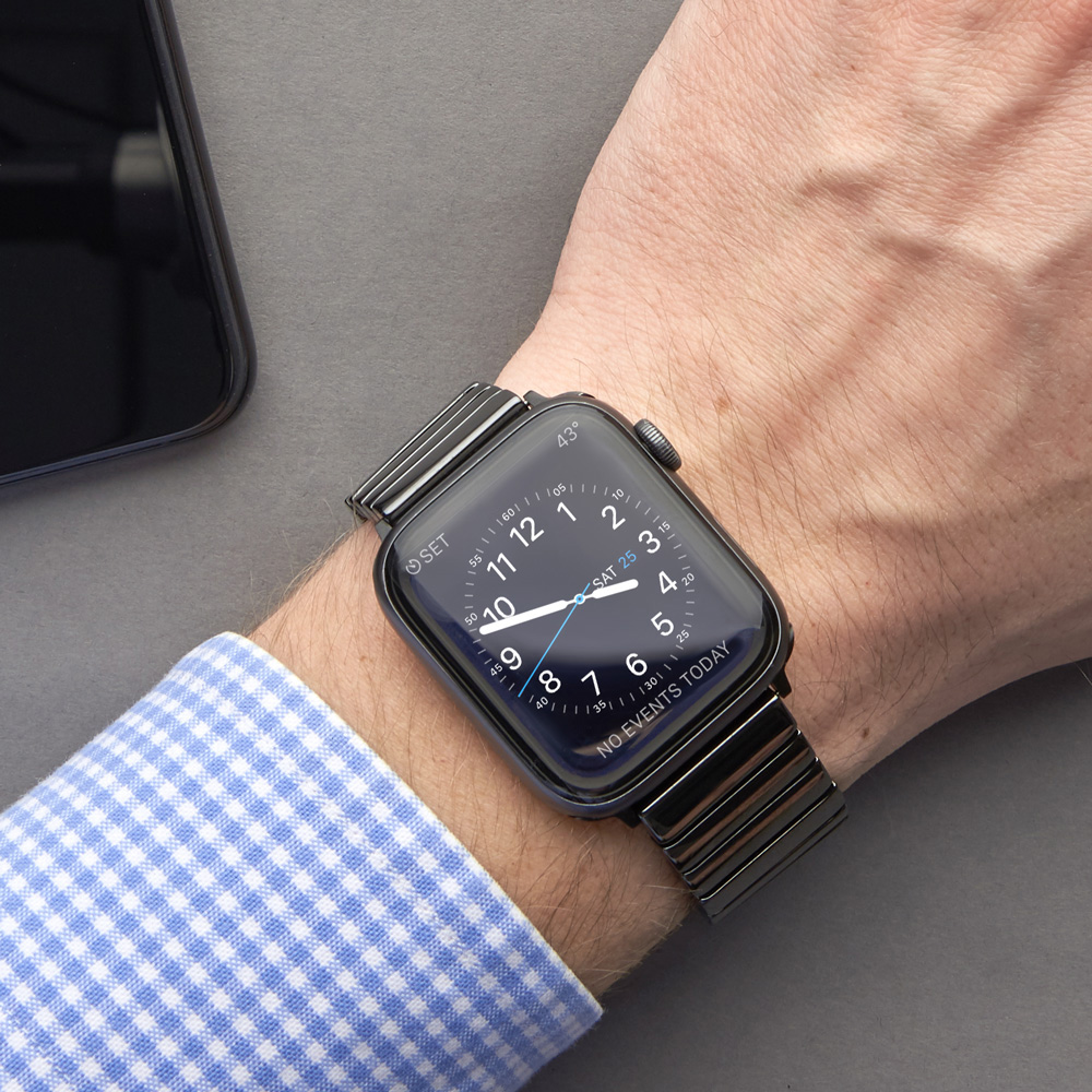 Ремешок керамический Deppa для Apple Watch 42/44mm Черный, слайд 2