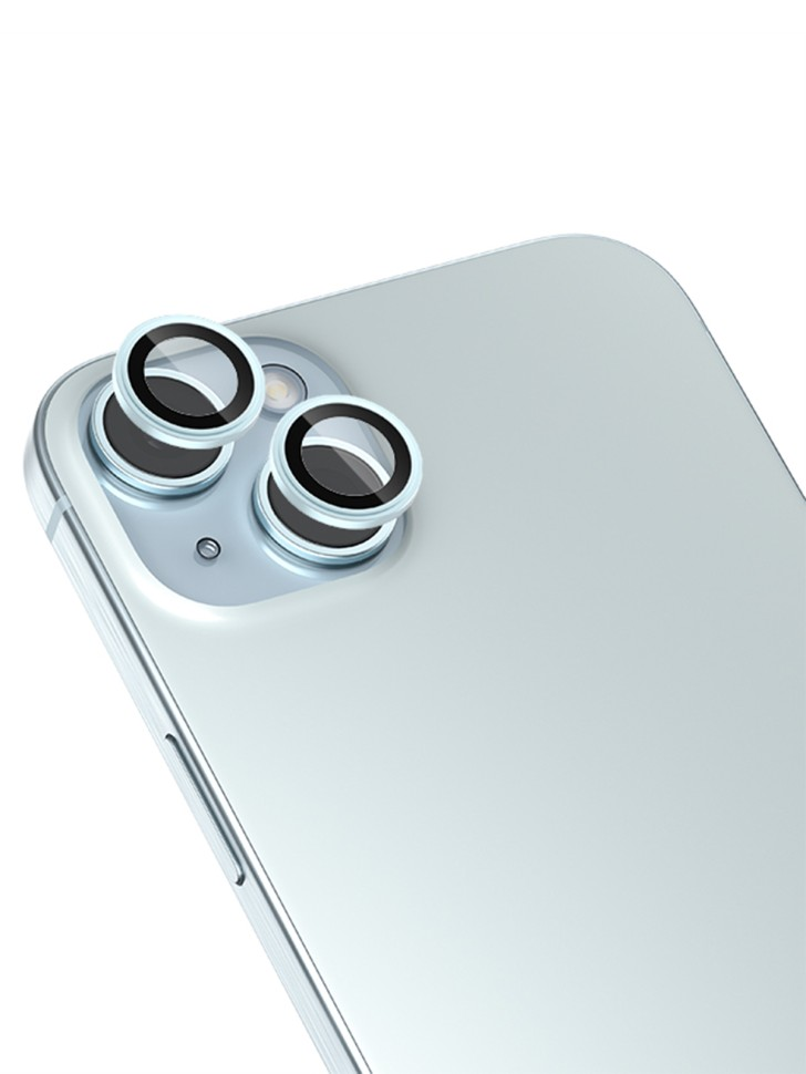 Защитное стекло камеры iPhone 15 /15 Plus Blue, картинка 2