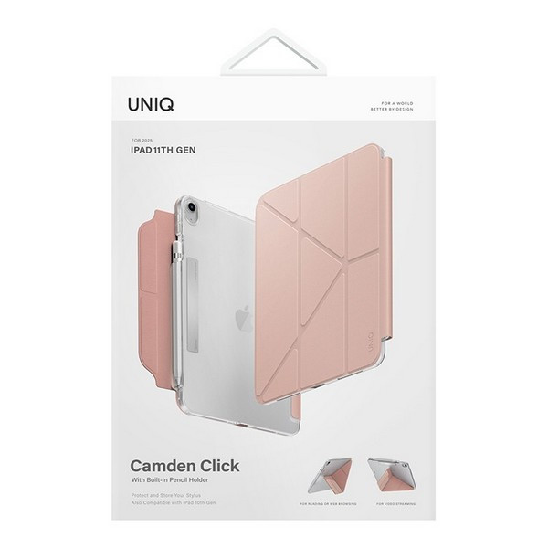 Чехол для iPad Air 11 (2024/2025) UNIQ Camden Click, Pink, картинка 6