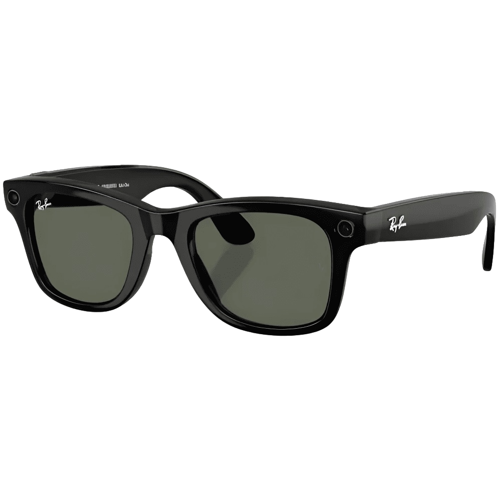 Умные очки RayBan Wayfarer RW4012 (Gen 2) Shiny Black/G15 Green (155 - 53), картинка 2