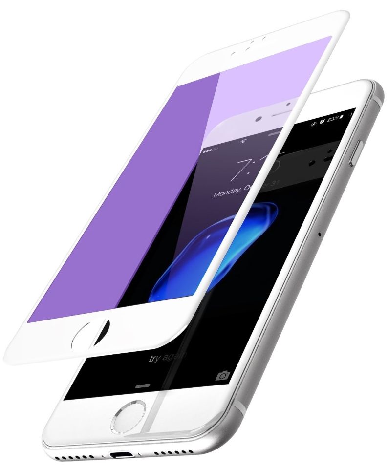 Защитное стекло TOTU 3D Tempered Glass iPhone 7 Plus Anti BlueRay White