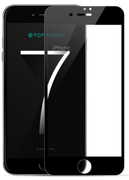 Защитное стекло Защитное стекло TOTU 3D Tempered Glass iPhone 7 Plus HD Clear Black, картинка 1