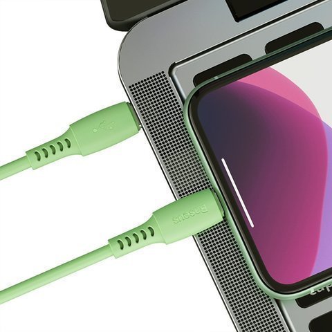 Кабель BASEUS Colorful Cable Type-C to Lightning 18W 1.2m - Green, картинка 5