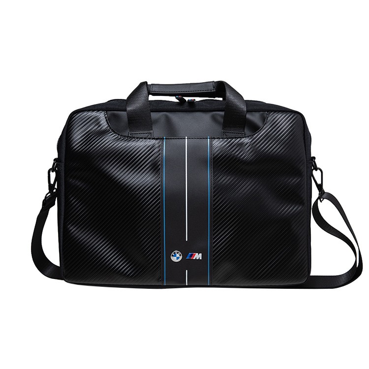 Сумка BMW для MacBook 15" Bag Carbon Colored lines Black/Blue, картинка 1