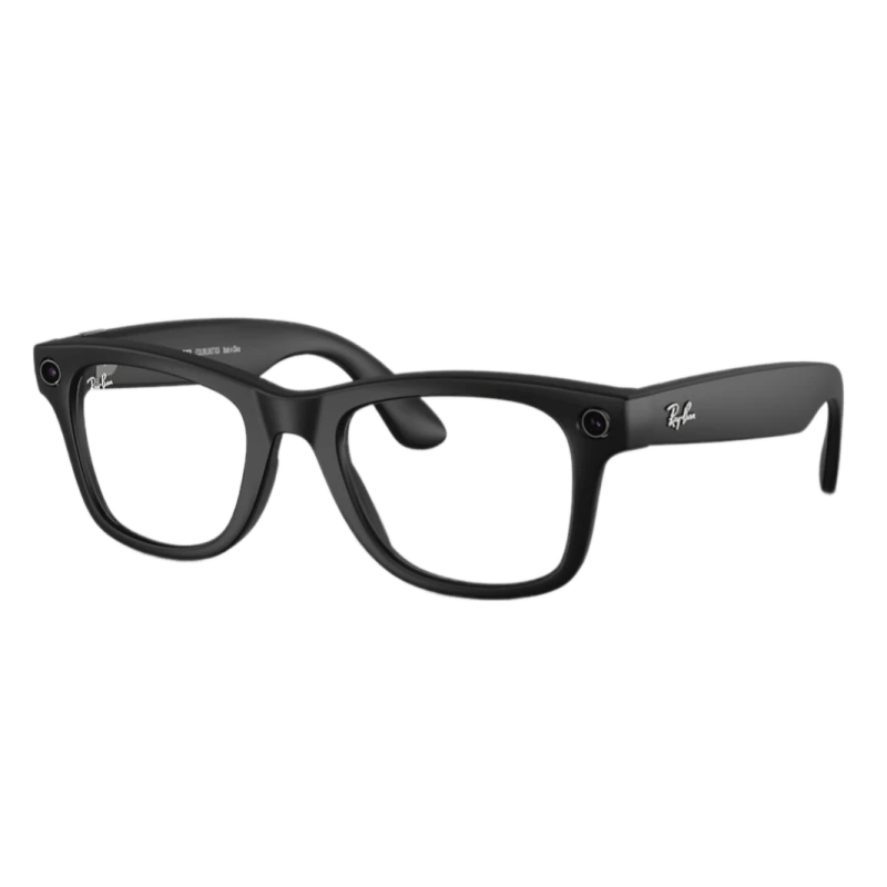 Умные очки RayBan Meta Wayfarer RW4008 Matte Black/Clear to Graphite Green Transitions (155-53 Size), картинка 6