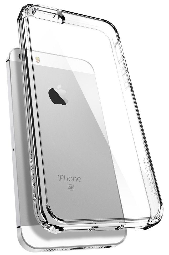 Чехол SGP  iPhone 5S/SE Ultra Hybrid - Crystal Clear, картинка 4