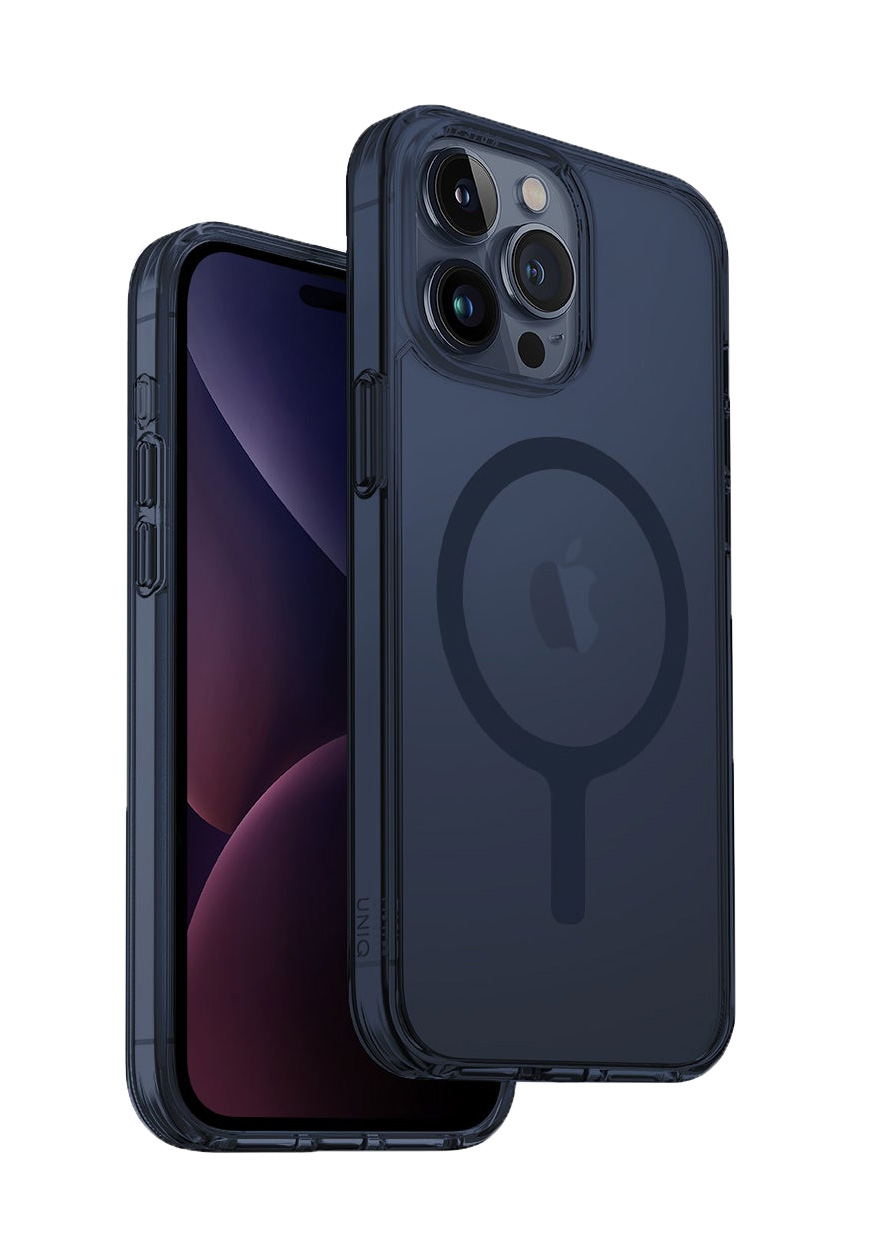 Чехол для iPhone 15 Pro UNIQ LifePro Xtreme Magnets Smoke Blue