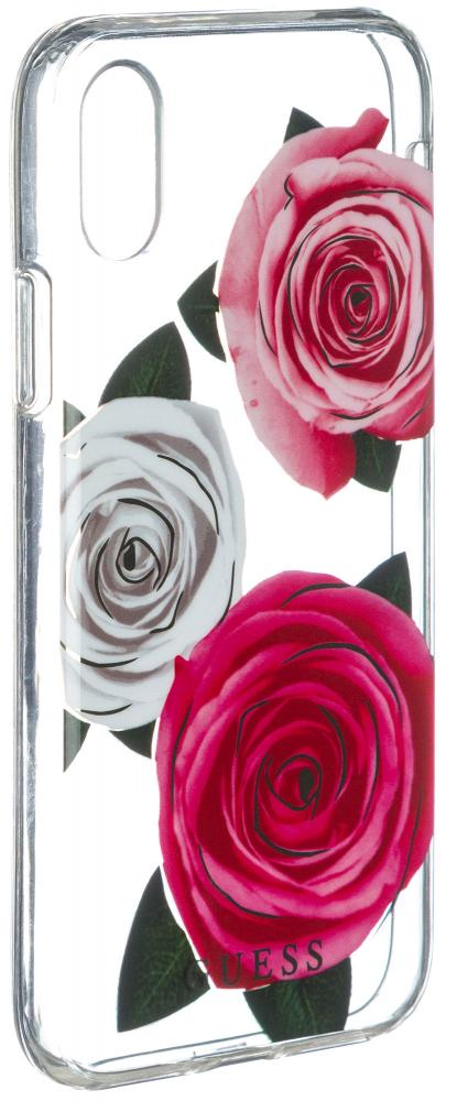 Чехол Guess iPhone X Flower desire Roses Pink/White, слайд 2