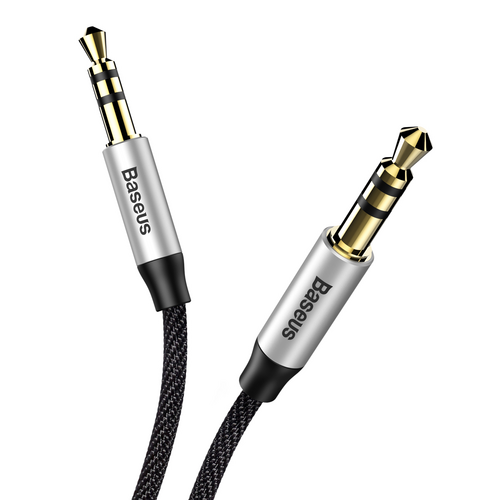 Кабель BASEUS Yiven Audio M30 AUX 3.5 1.5m CAM30-CS1 Silver/Black, картинка 3