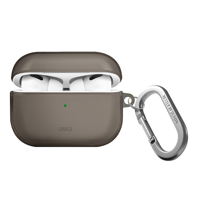 Чехол для AirPods Pro 2 UNIQ Glase Smoke, картинка 1