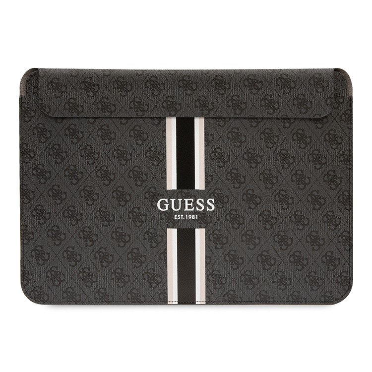 Сумка GUESS для MacBook 13"/14" Sleeve with Zipper pocket Triangle Metal logo Black, картинка 1