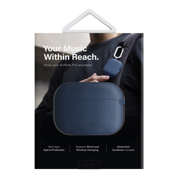 Чехол для AirPods Pro 2 UNIQ Nexo Blue, картинка 6