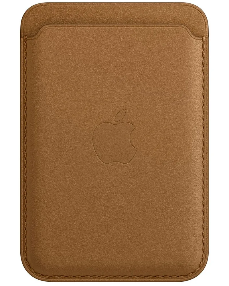 Чехол-бумажник Leather Wallet c MagSafe для iPhone, коричневый, картинка 3