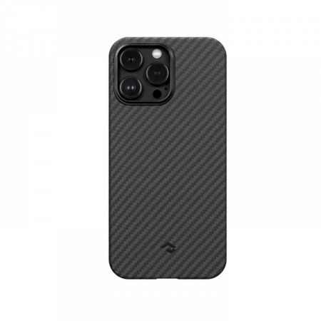Чехол PITAKKA MagEZ Pro 3 для iPhone 14 Pro Max, кевлар, черно-серый, картинка 1