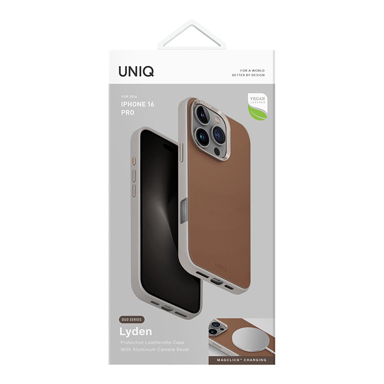 Чехол для iPhone 16 Pro Max UNIQ Lyden Caramel Ivory, картинка 6