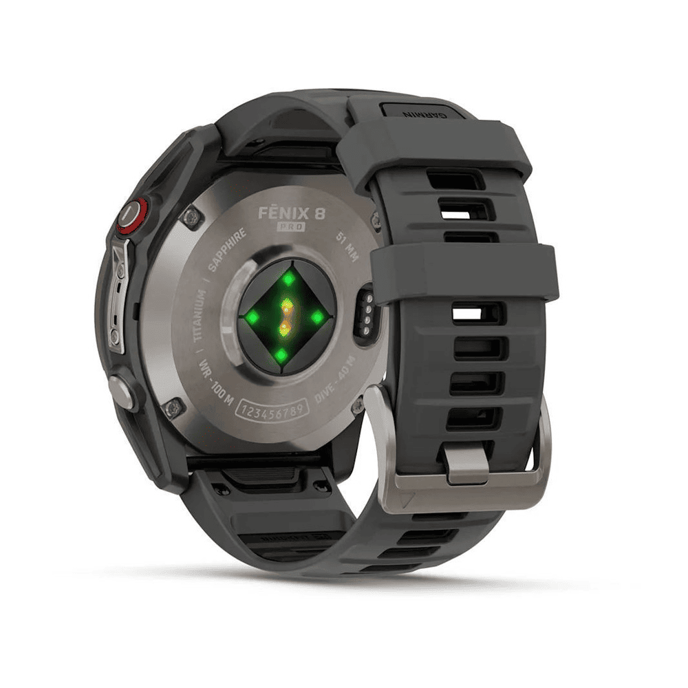 Умные часы Garmin Fenix 8 Pro 51mm Amoled/Sapphire Titanium wiht Graphite/Black Silicone Black, картинка 3