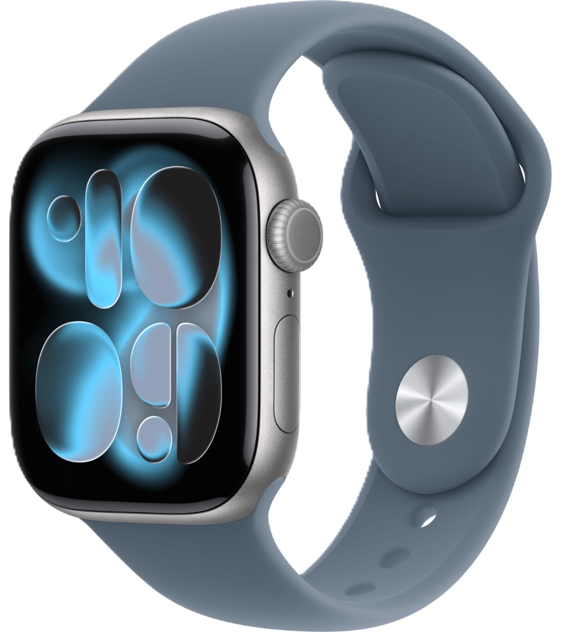Apple Watch Series 11 GPS 46 мм, алюминий цвета «Space Gray», спортивный ремешок цвета «Blue», картинка 1
