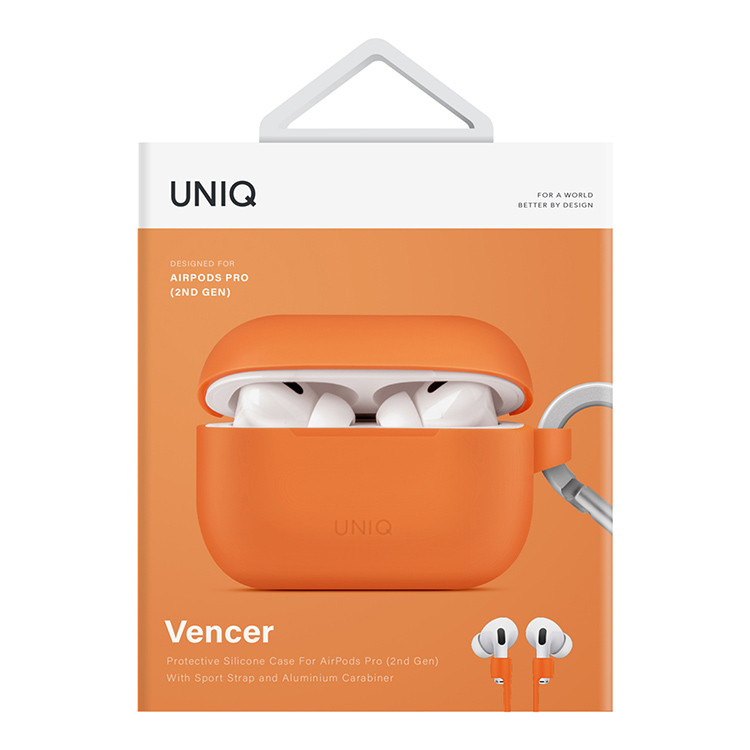 Чехол для AirPods Pro 2 UNIQ Vencer Burnt Orange, картинка 4