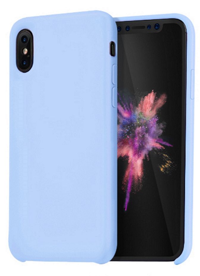 Чехол HOCO iPhone X Silicone Case Light Blue, слайд 1
