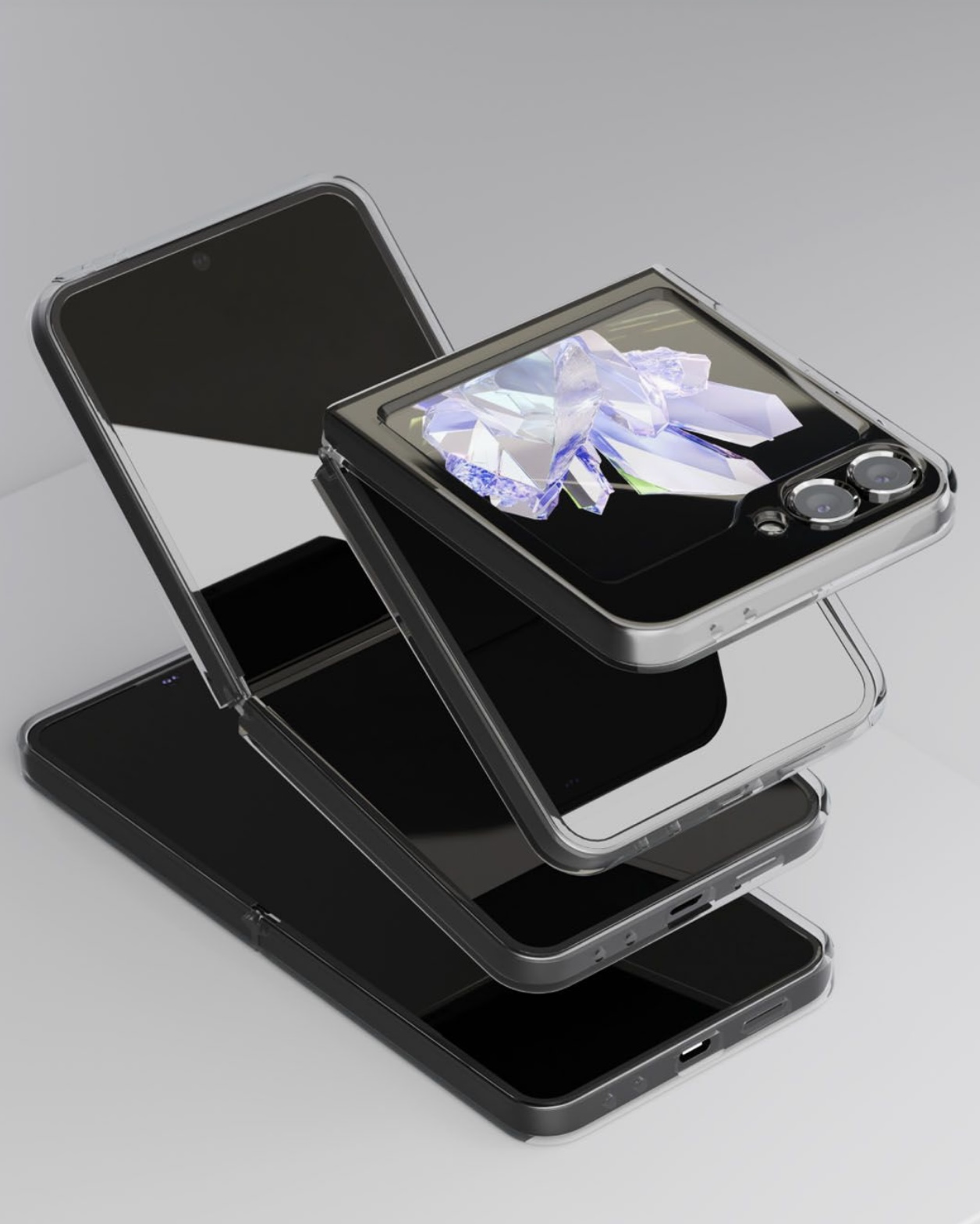 Чехол для Samsung Z Fold6 VLP Flex Case, прозрачный, картинка 4