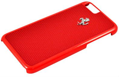 Чехол Ferrari iPhone 6/6S Aluminium Plate Hard - Red, картинка 2