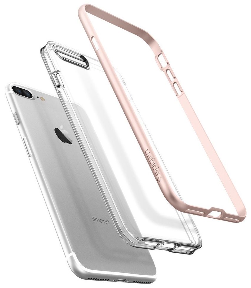 Чехол SGP iPhone 7 Plus Neo Hybrid Crystal Rose Gold, картинка 5