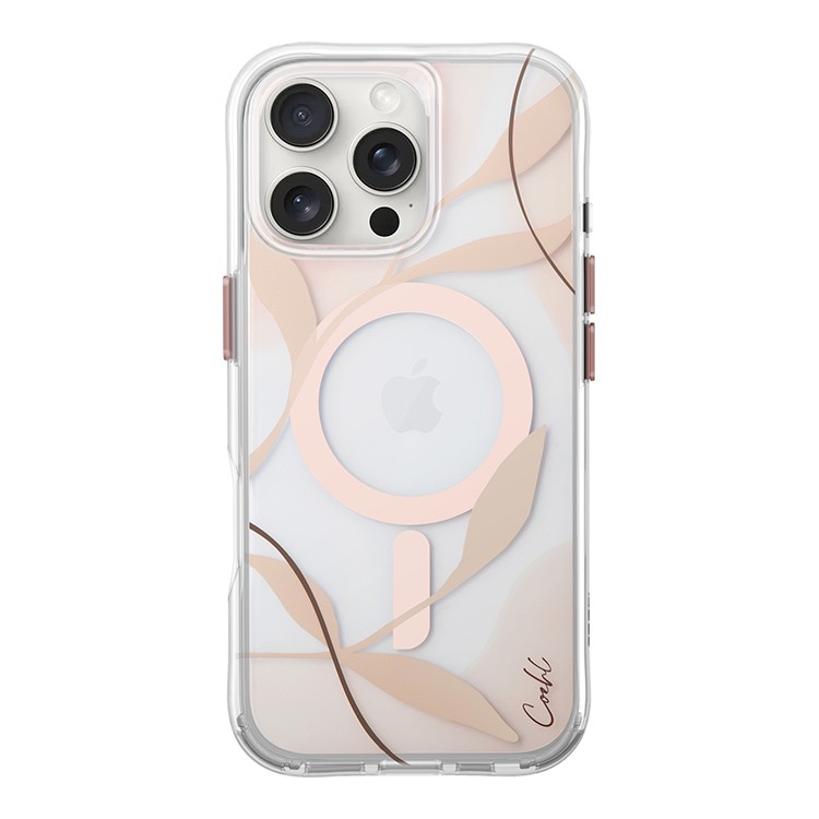 Чехол для iPhone 16 Pro UNIQ COEHL Savon Verdure Spring Blossom, картинка 1