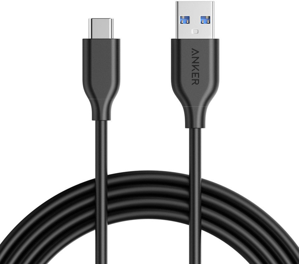 Кабель ANKER PowerLine USB-C to USB 3.0 1.8m - Черный