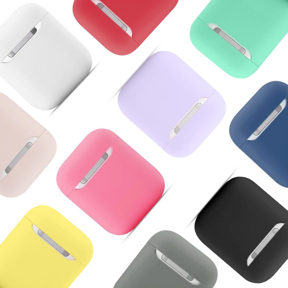 Чехол силиконовый для AirPods 2 цветной