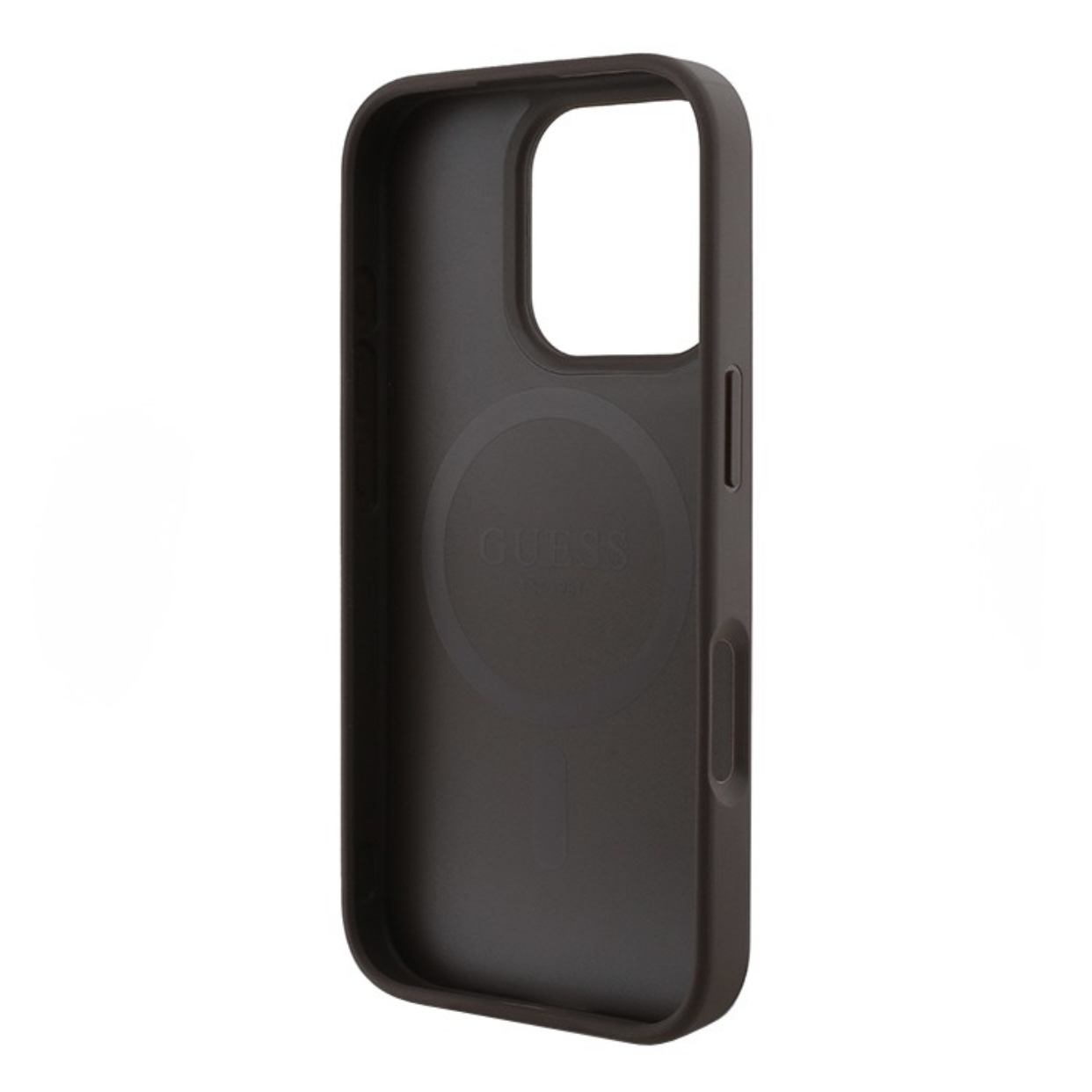 Чехол для iPhone 16 Pro GUESS PU Stripes Hard Brown Magsafe , картинка 4