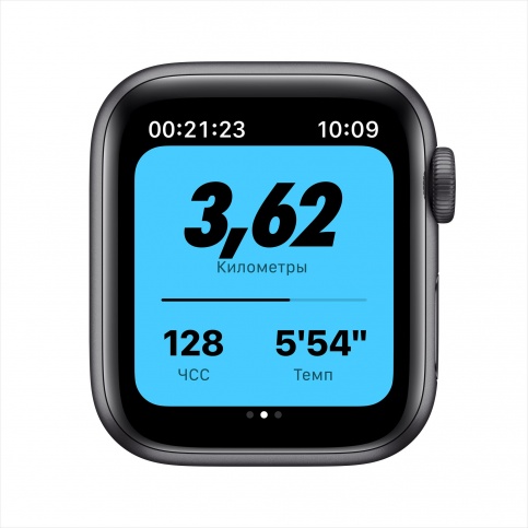 Часы Apple Watch Nike Series 6 GPS 40mm Space Gray Aluminum Case with Nike Sport Band (Серый космос/Антрацитовый/Черный) (M00X3RU/A), картинка 4