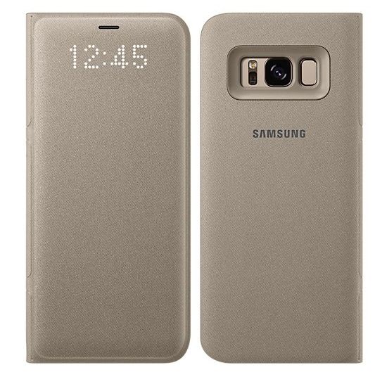 Чехол Samsung Galaxy S8+ LED View Cover - Gold, картинка 2