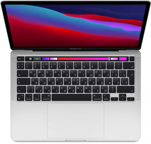 Ноутбук Apple MacBook Pro 13" Touch Bar and Touch ID (Late 2020) MYDA2 Silver (M1/8Gb/256Gb SSD), картинка 2