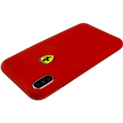 Чехол Ferrari iPhone X On-Track SF Silicone Case Hard PU Red, слайд 4