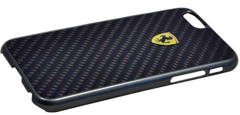 Чехол Ferrari iPhone 6 Plus Formula One Hard Real Carbon - Black, картинка 2